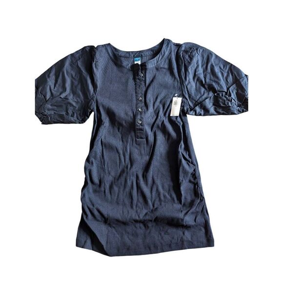 Old Navy Tops - Old Navy maternity puff sleeve ribbed top size Medium